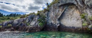 maori rock carvings taupo